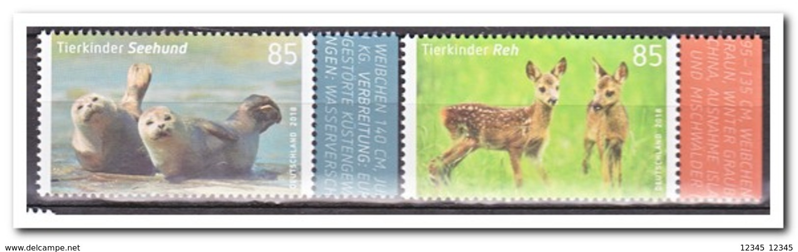 Duitsland 2018, Postfris MNH, MI 3352-53, Animals - Ongebruikt