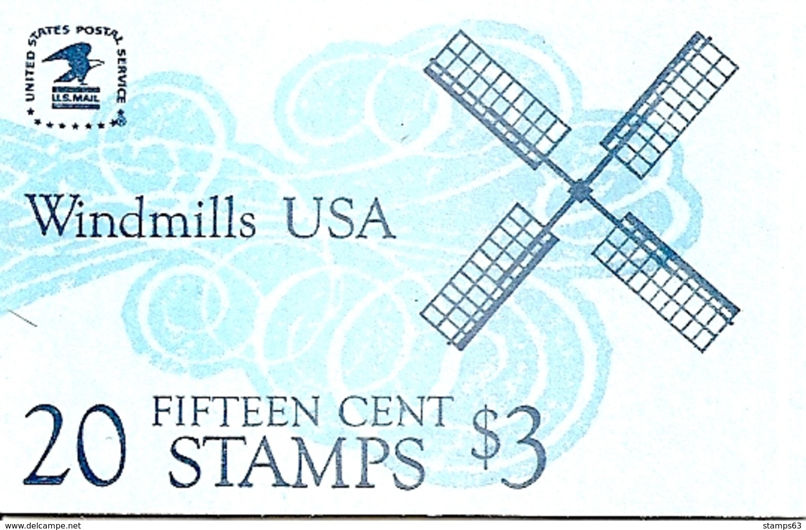 UNITED STATES (USA), 1980, Booklet 135, Windmills, Mi 98 - 2. 1941-80