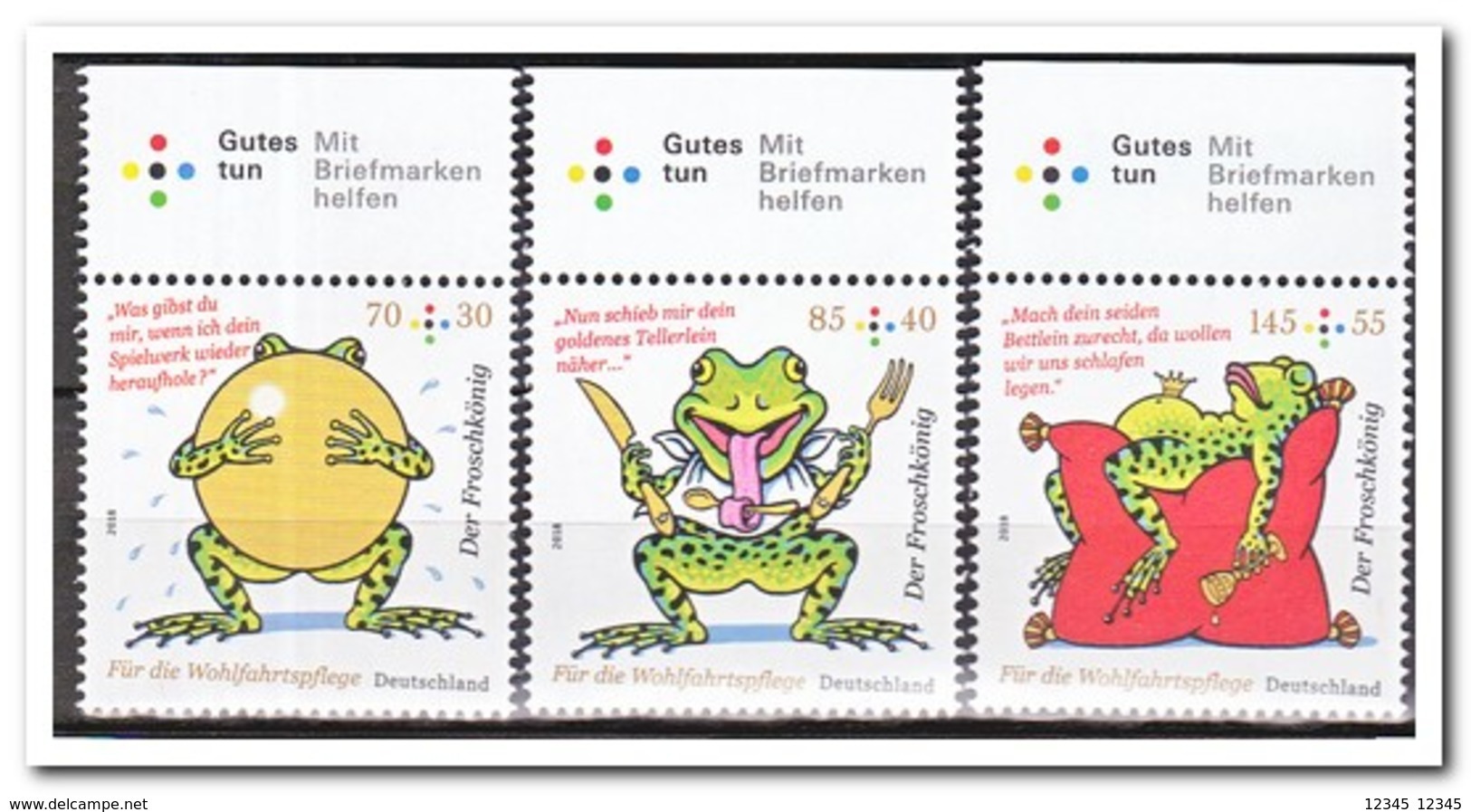 Duitsland 2018, Postfris MNH, MI 3357-59, Grimms Fairytales - Ongebruikt