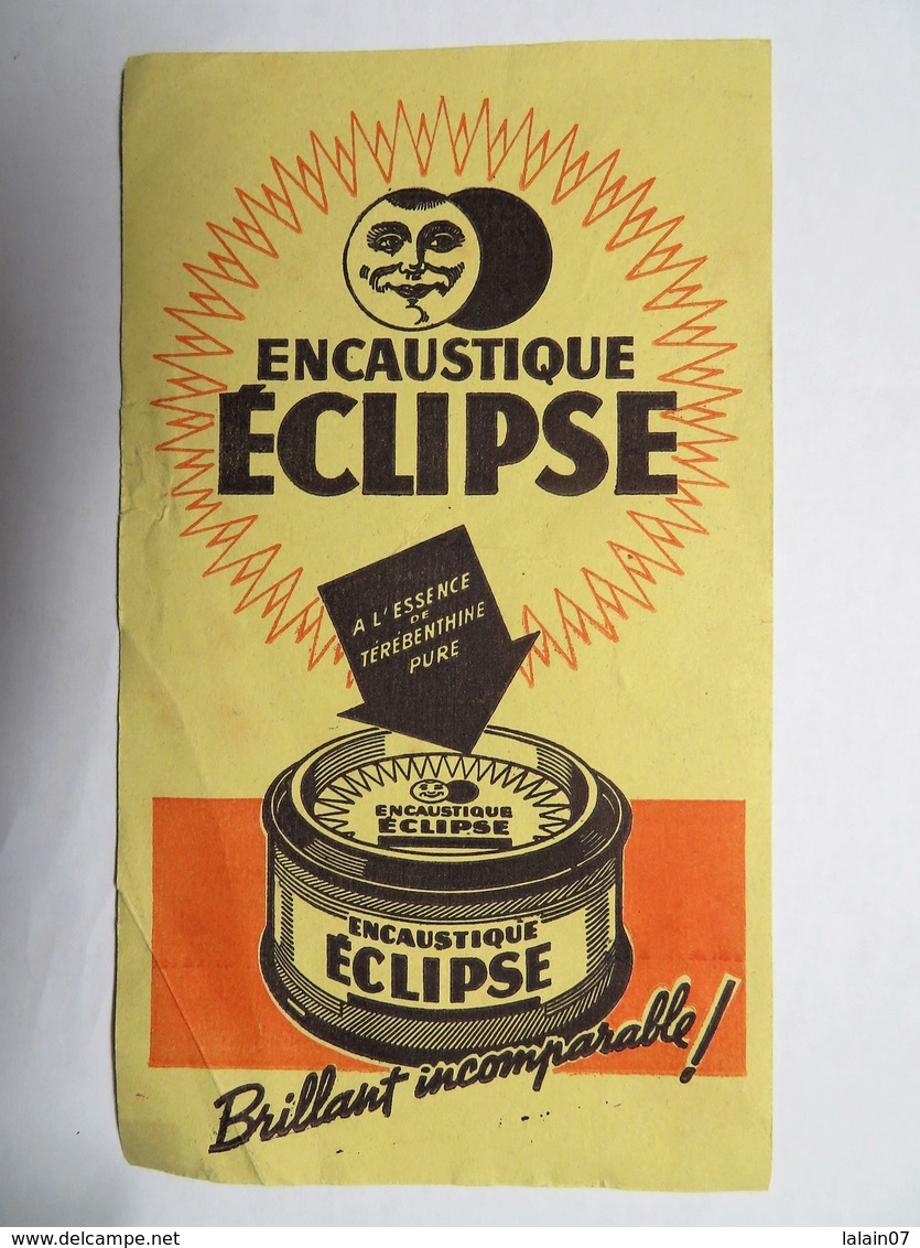 Buvard : Encaustique "ECLIPSE", Brillant Incomparable - Produits Ménagers