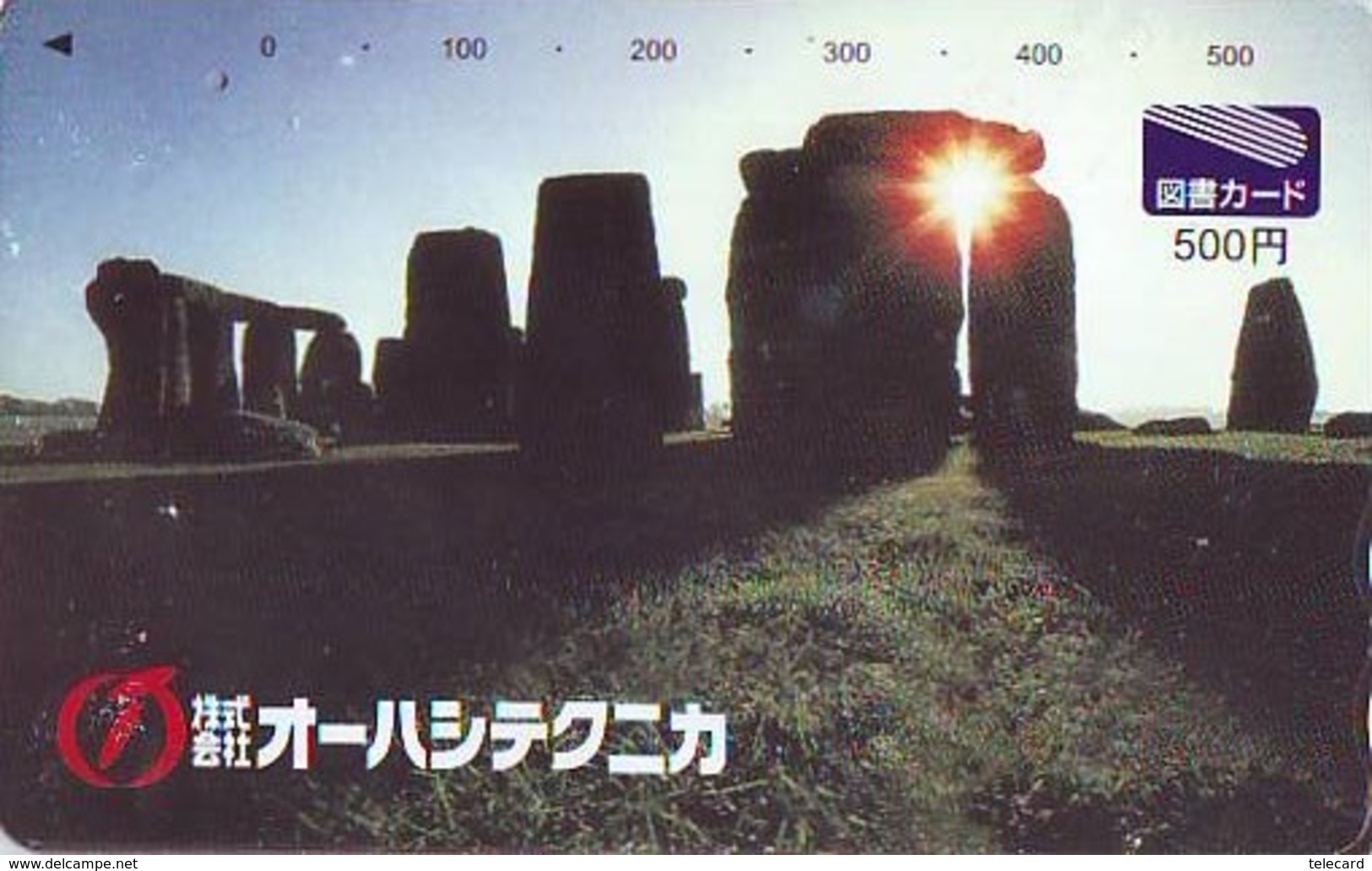 Télécarte Japon ANGLETERRE * ENGLAND * STONEHENGE  (346) GREAT BRITAIN Related *  Phonecard Japan * - Paisajes