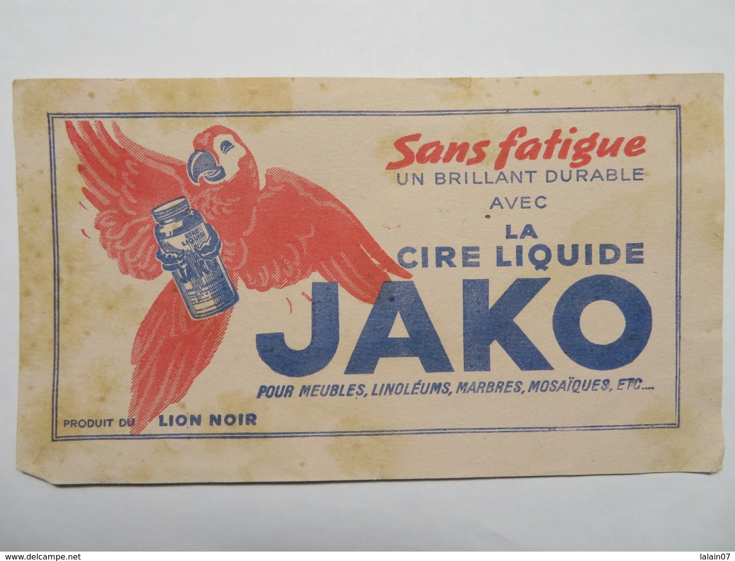 Buvard : Sans Fatigue, Un Brillant Durable Avec La Cire Liquide "JAKO" - Produits Ménagers