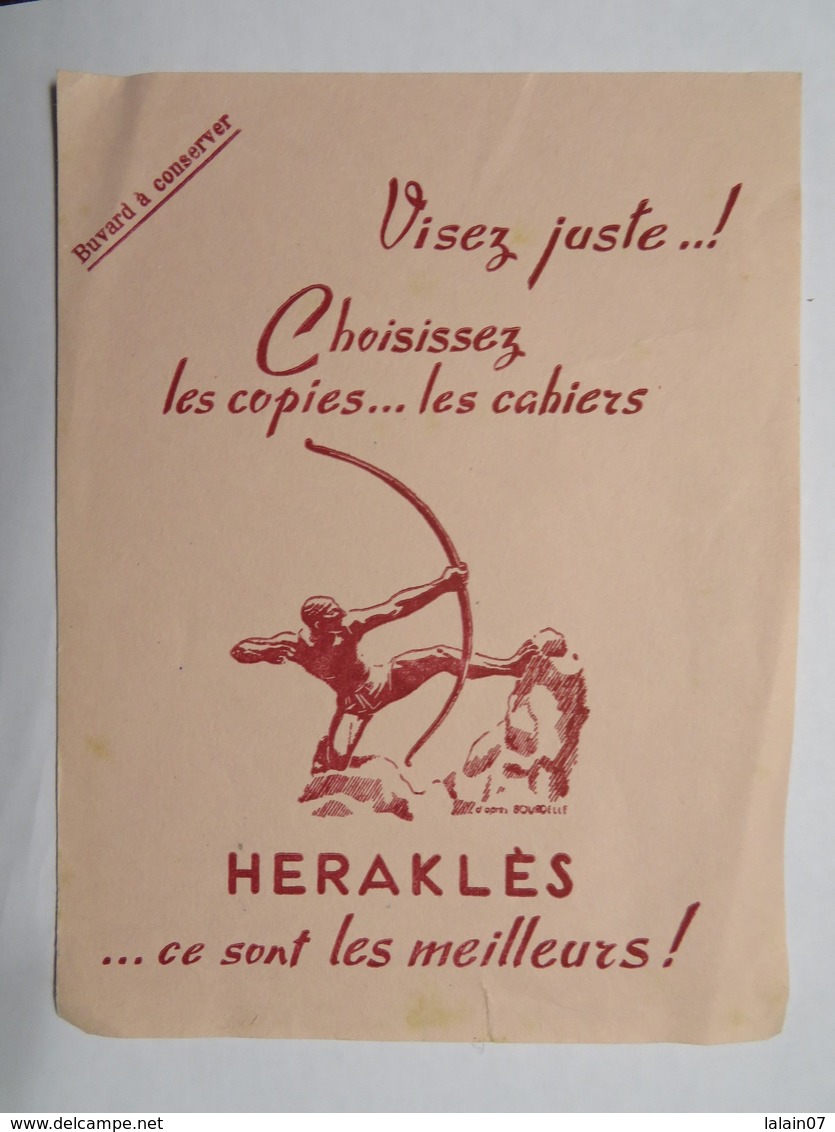 Buvard : Visez Juste : Choisissez Les Copies, Les Cahiers "HERAKLES" - Papeterie