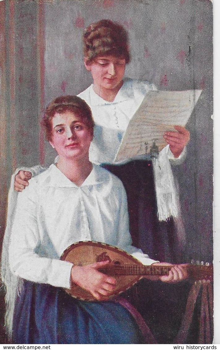 AK 0152  Klimes , Frant. - Hauskonzert / Küsntlerkarte Um 1915 - Malerei & Gemälde