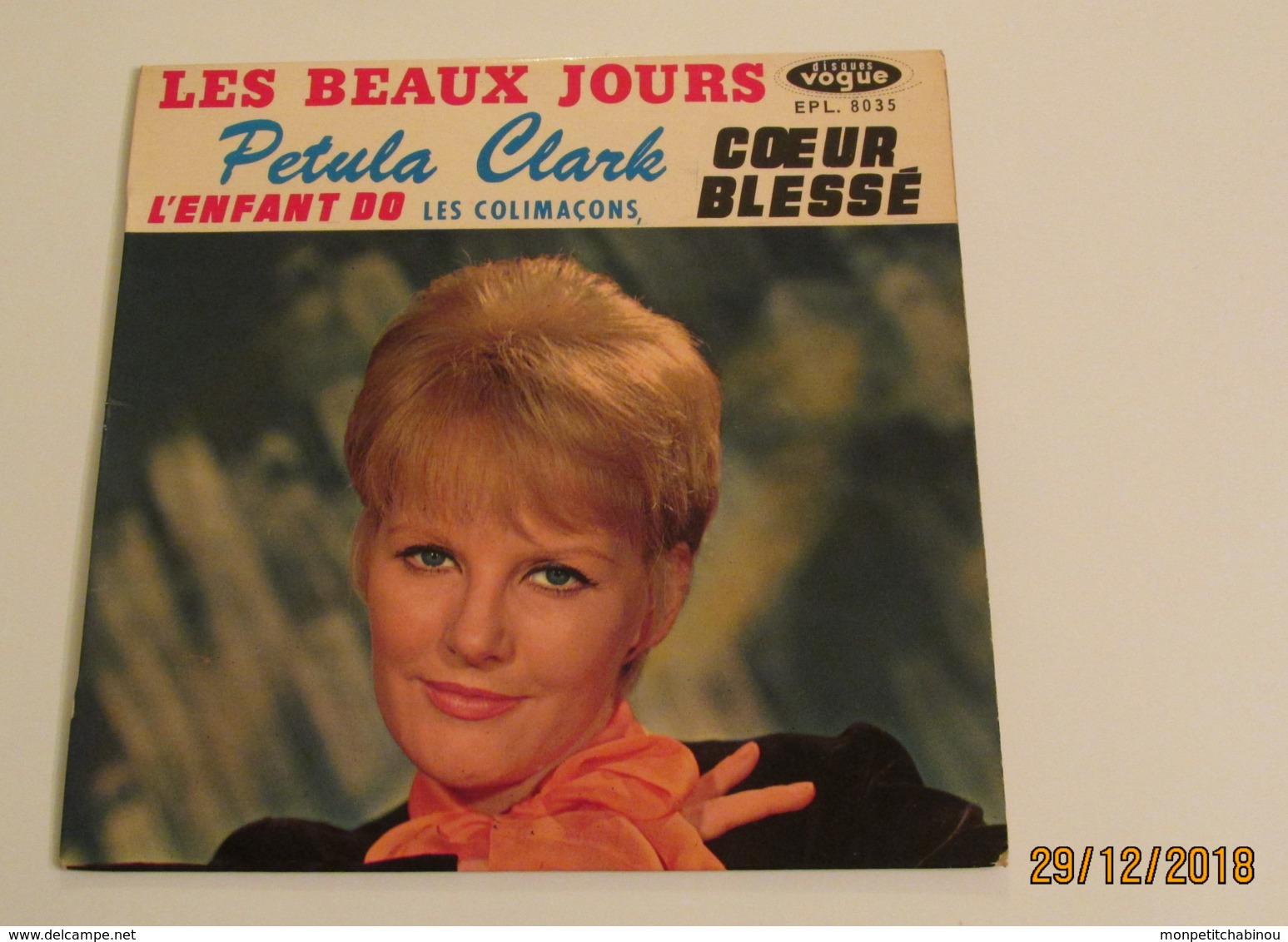 45T PETULA CLARK : Les Beaux Jours - Autres - Musique Française