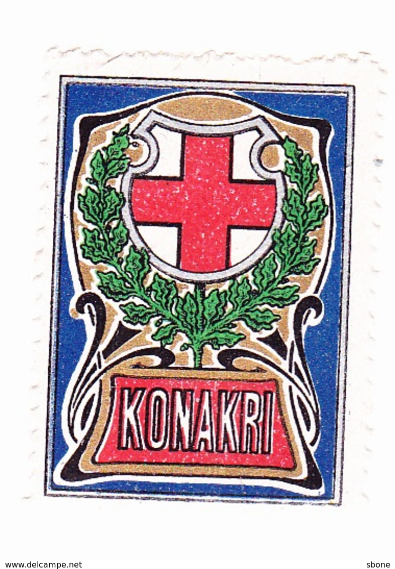 Vignette Militaire Delandre - Croix Rouge - Konakri - Croce Rossa