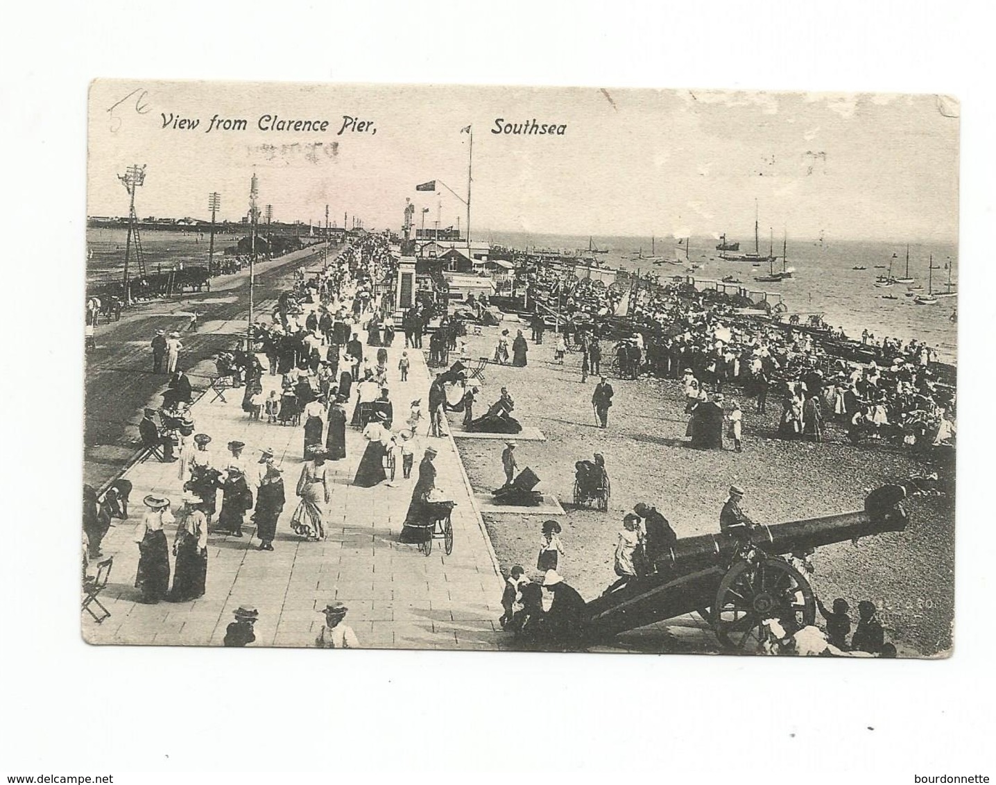 CPA Southsea View Of The Beach From South Parade Pier - Autres & Non Classés