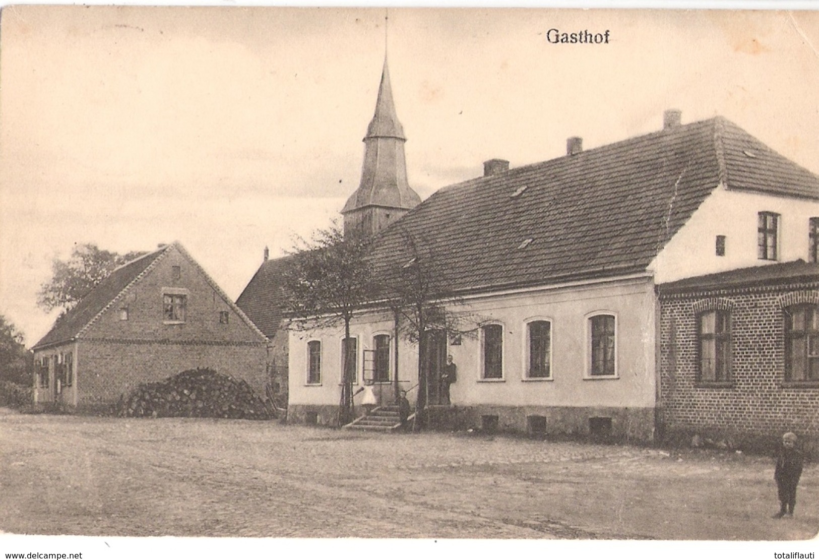 TRIEPKENDORF Feldberger Seenlandschaft Gasthof Belebt 5.2.1914 Gelaufen Nach Friedenau - Feldberg