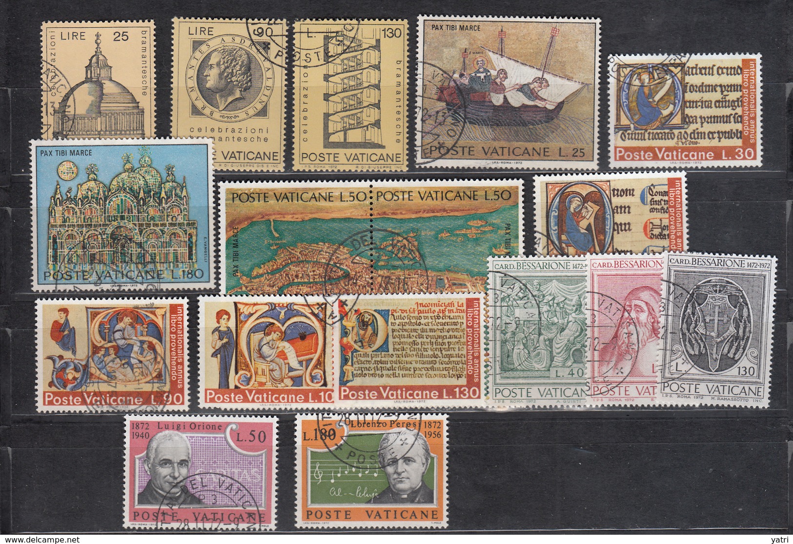 Vaticano - 1972 - Annata Completa | Complete Year Set (annullati) - Annate Complete