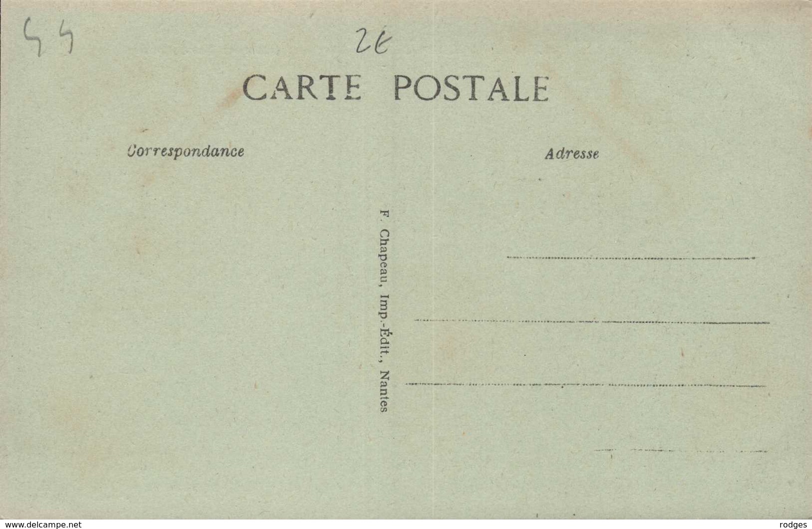 Dep 44 , Cpa 269 , Au Bord De L'Océan , Sur Les Rochers à Marée Basse , F.Chapeau , Imp.-Edit. Nantes (D9.4811) - Sonstige & Ohne Zuordnung