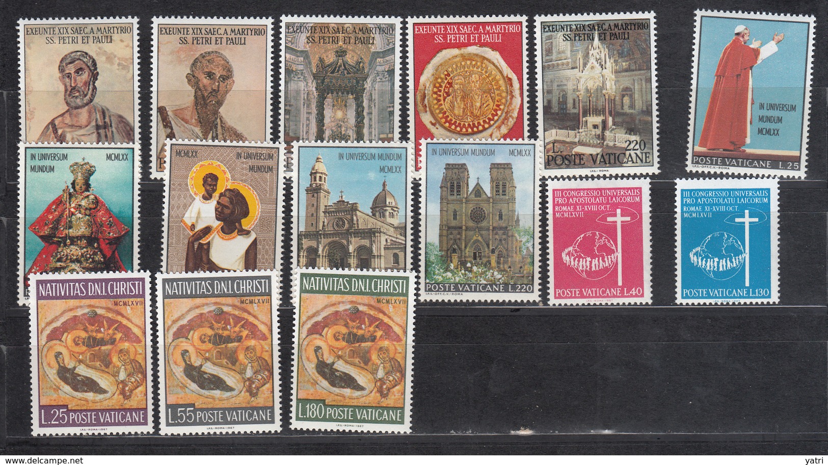 Vaticano - 1967 - Complete Year Set ** - Annate Complete