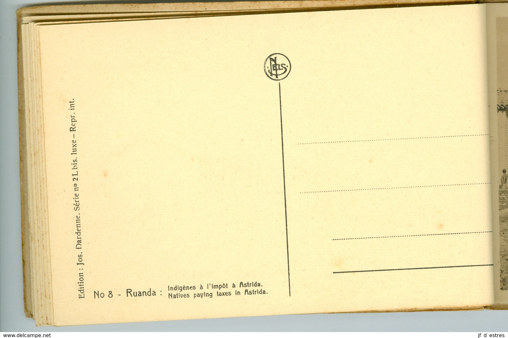 12 CP Ruanda Urundi Astrida & Kigali Ed. Jos Dardenne 1 carnet sér. 2 L bis. vers 1930 Ethnographie Rwanda Burundi