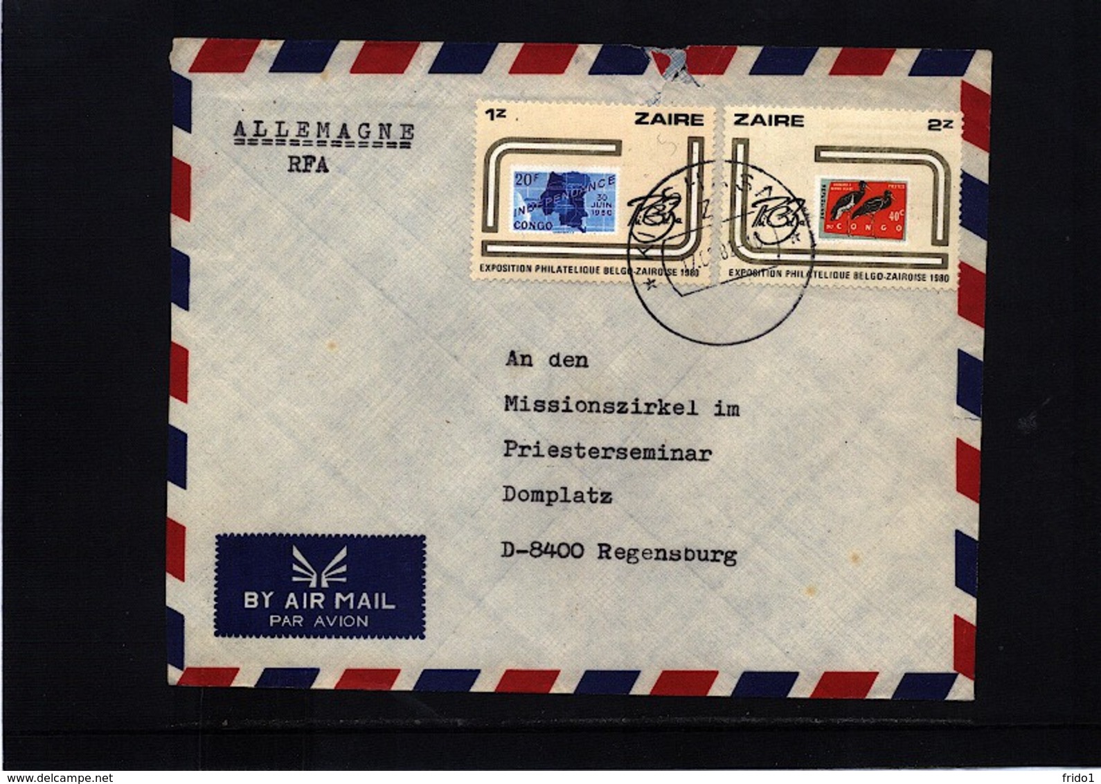 Zaire 1982 Interesting Airmail Letter - Sonstige & Ohne Zuordnung
