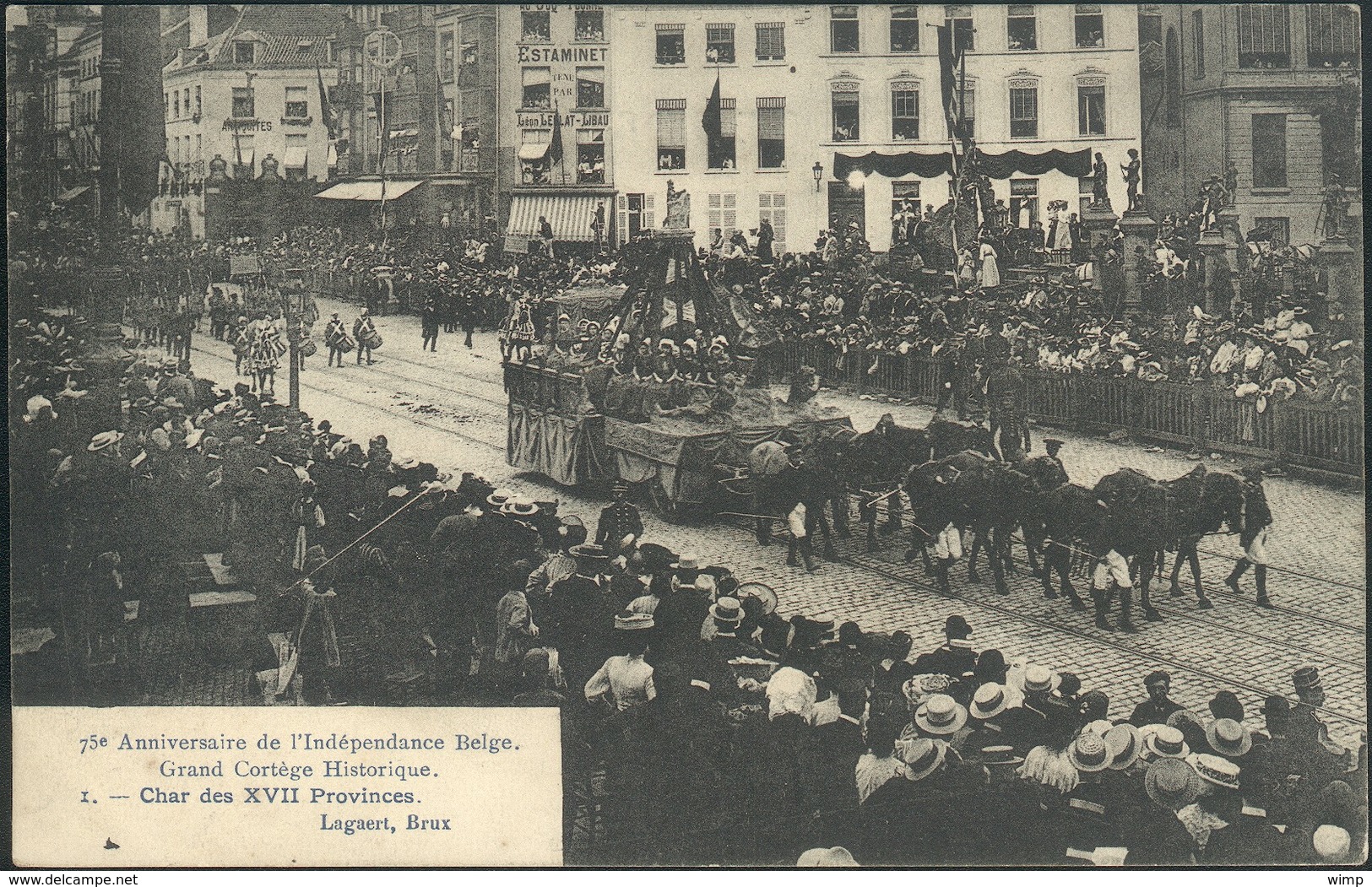 Bruxelles : Fêtes Du 75° Anniversaire De L'Indépendance Belge - Le Cortège Historique >>>>4 Cartes !! - Feesten En Evenementen