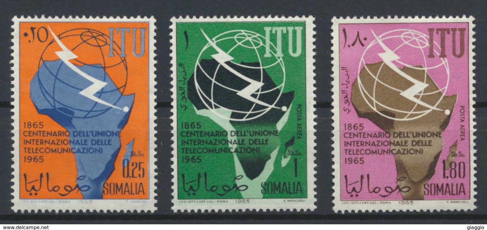 °°° SOMALIA - Y&T N°38 + 34/35 PA - 1965 MNH - Somalia (1960-...)