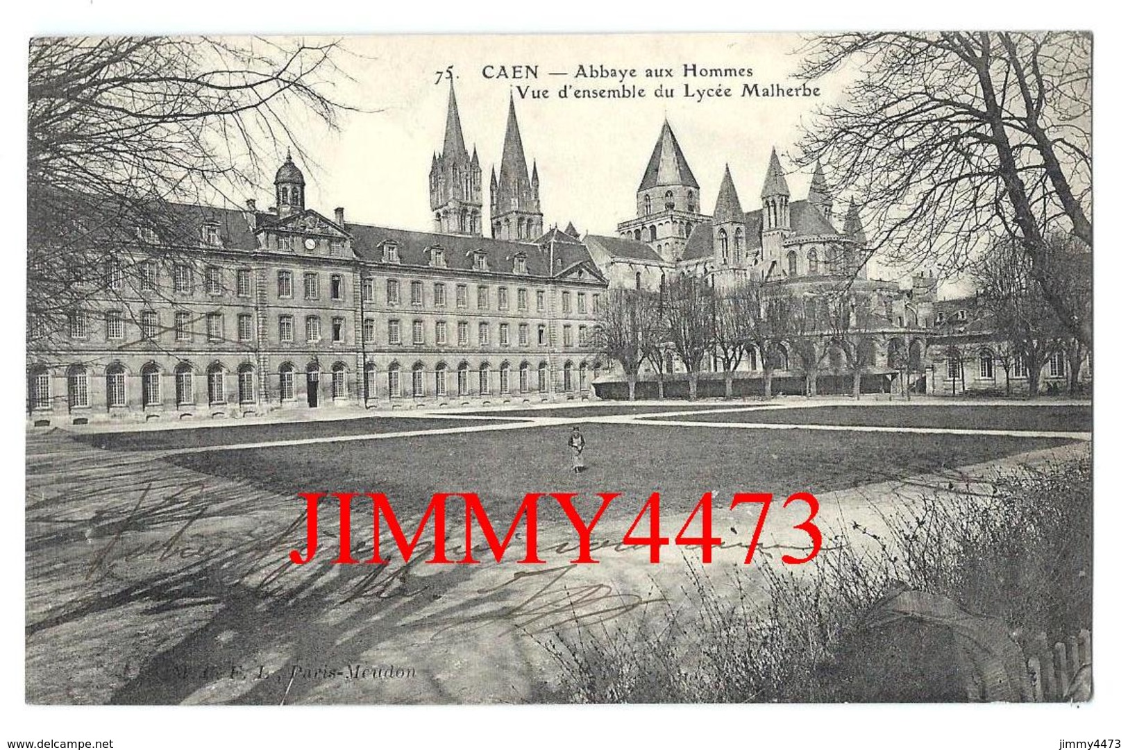 CPA - Abbaye Aux Hommes - Vue D'ensemble Du Lycée Malherbe - CAEN 14 Calvados - N° 75 - Scans Recto-Verso - Caen