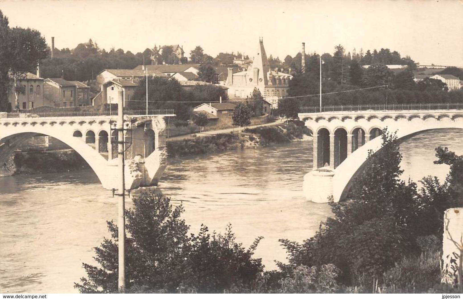 DROME  26  ROMANS SUR ISERE  LE PONT COUPE SUR L'ISERE  GUERRE 1939 - 40 - Romans Sur Isere