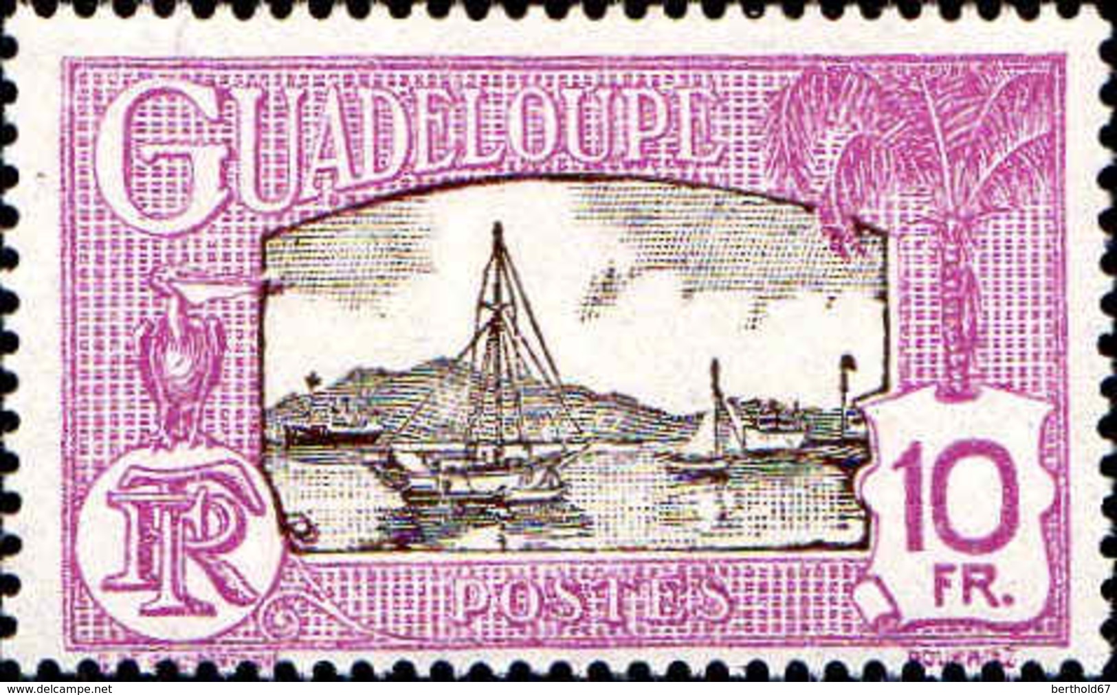 Guadeloupe Poste N** Yv:121 Mi:125 Port De Pointe-à-Pitre - Unused Stamps