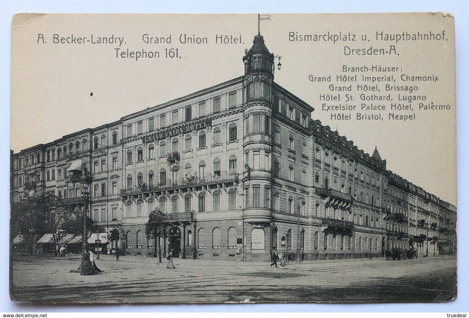 Grand Union Hotel, Bismarckplatz Und Hauptbahnhof, Dresden, Deutschland Germany - Dresden