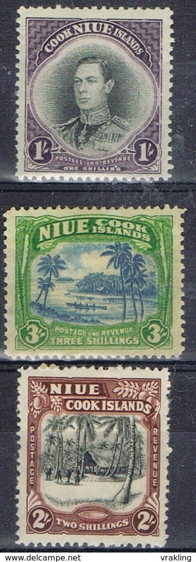 DO7414  NIUE SCHARNIER  YVERT NRS 62/64 ZIE SCAN - Niue