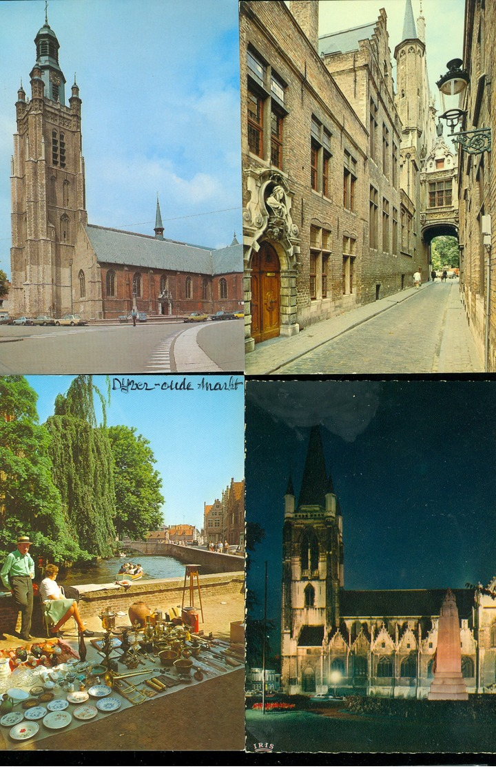 Beau lot de 60 cartes postales de Belgique  gr. format en couleurs  Mooi lot van 60 postkaarten van België groot formaat
