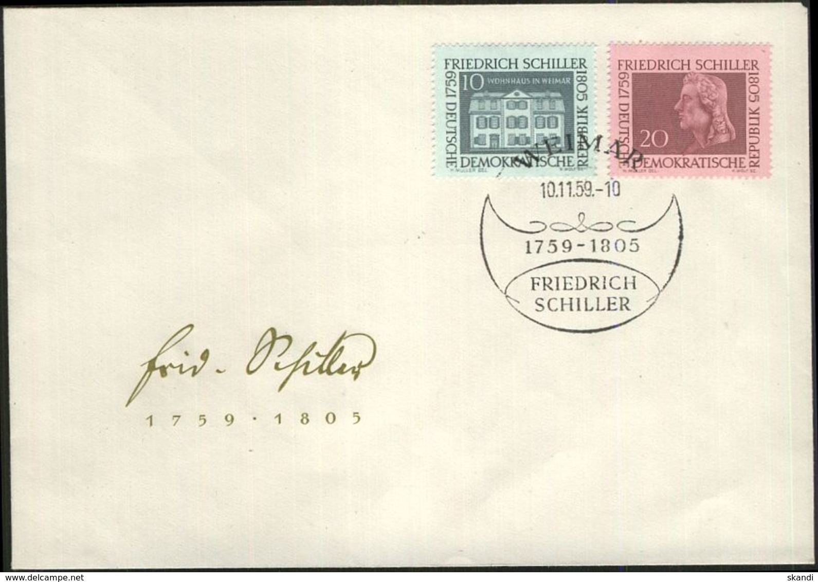 DDR 1959 Mi-Nr. 733/34 FDC - Sonstige & Ohne Zuordnung