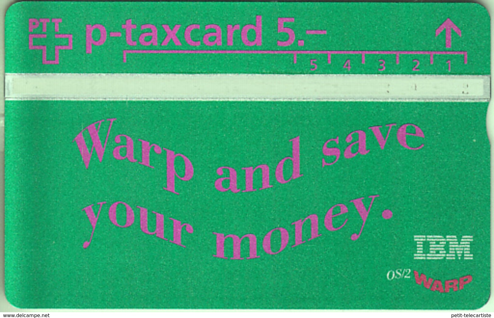 SWITZERLAND - PHONE CARD - °TAXCARD SUISSE  ***  IBM - VERT *** - Schweiz