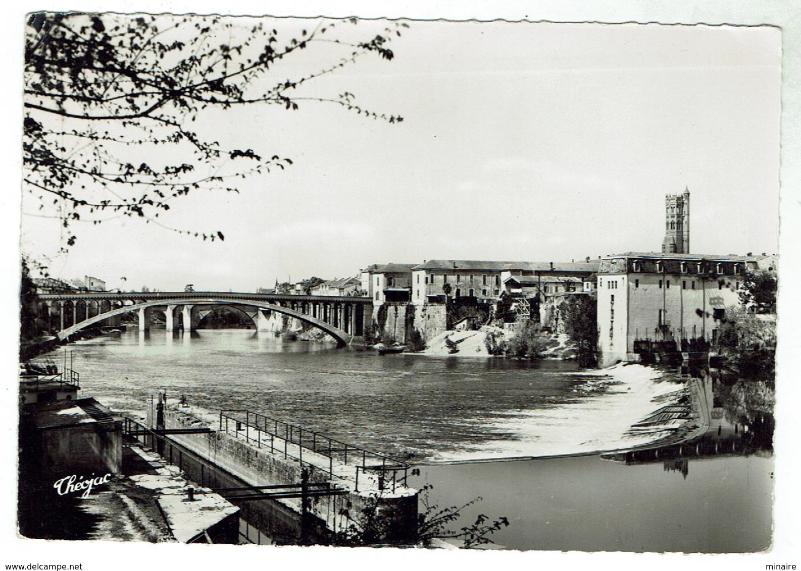 VILLENEUVE Sur LOT - Ponts Sur Le Lot Et Clocher De Ste Catherine - Circulée 1957 - Bon état - Villeneuve Sur Lot