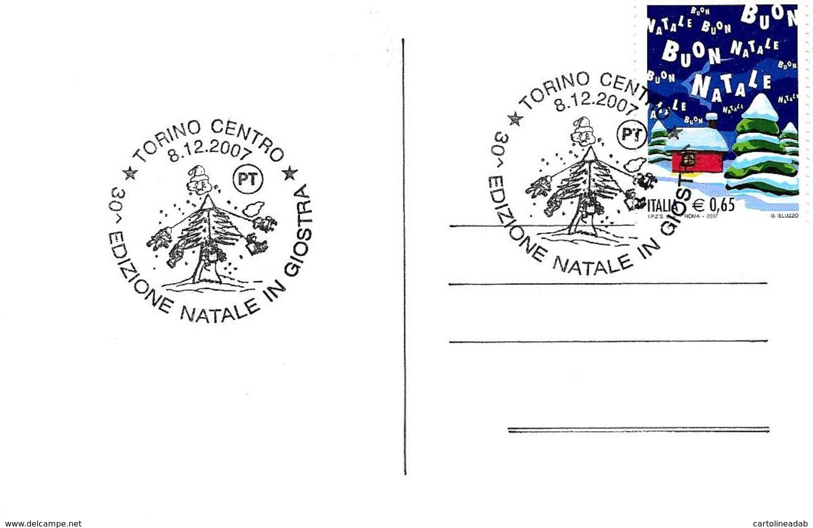 [MD2630] CPM - RIPRODUZIONE - BERTIGLIA - BAMBINI - EDIZIONE NATALE IN GIOSTRA - CON ANNULLO 8.12.2007 - NV - Altri & Non Classificati