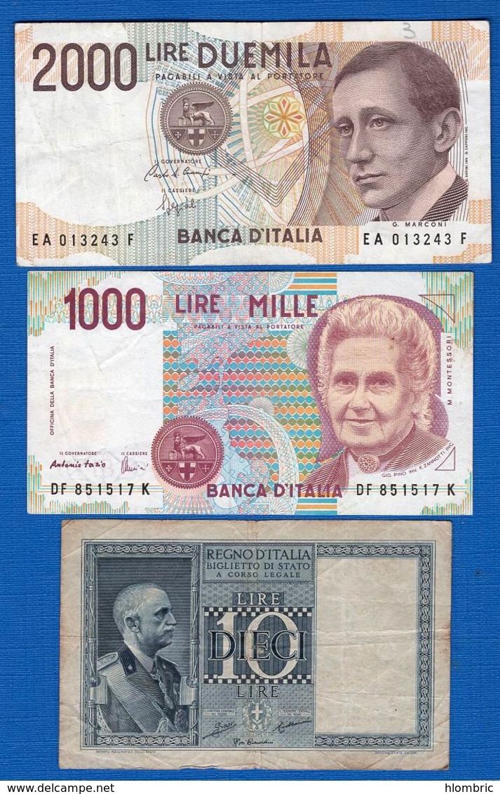 Italie  7  Billets - Andere & Zonder Classificatie