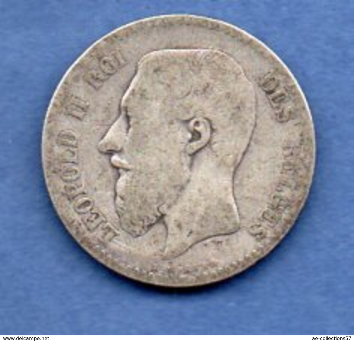 Belgique  - 1 Franc 1869   --   Km # 28.1   -  état   B+ - 1 Franc