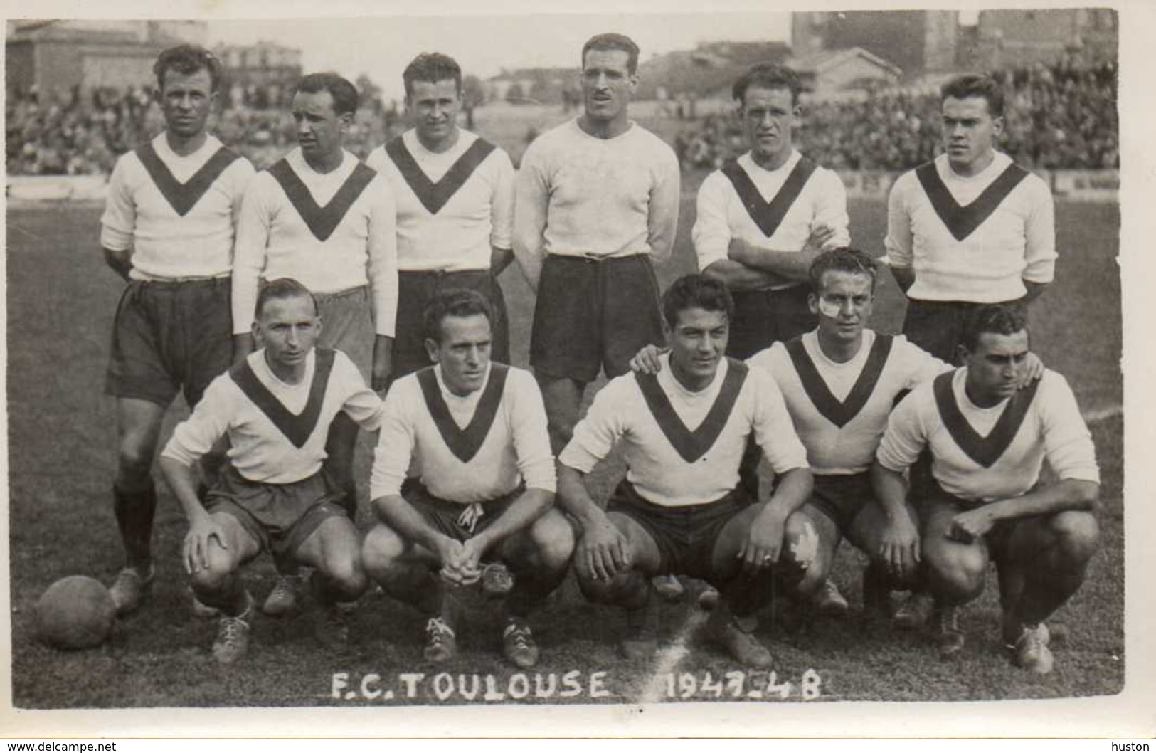 EQUIPE F.C. TOULOUSE 1947-1948 - CARTE PHOTO - Football