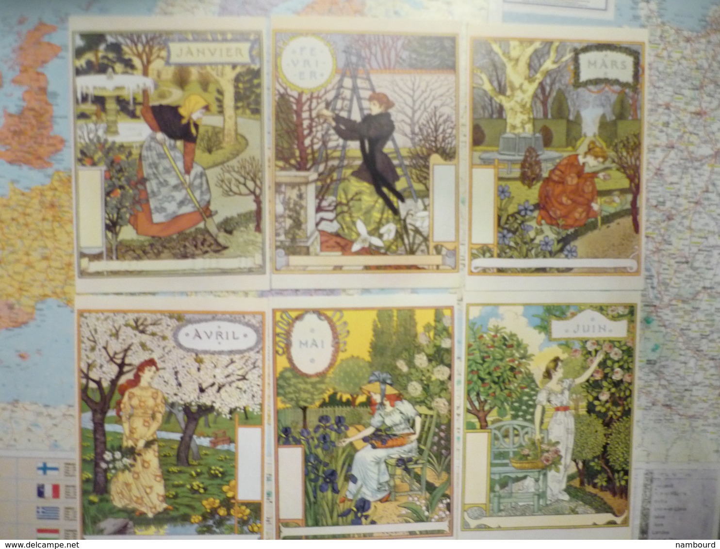 Eugène GRASSET La Belle Jardinière 1896 Série Des 12 Mois - Autres & Non Classés