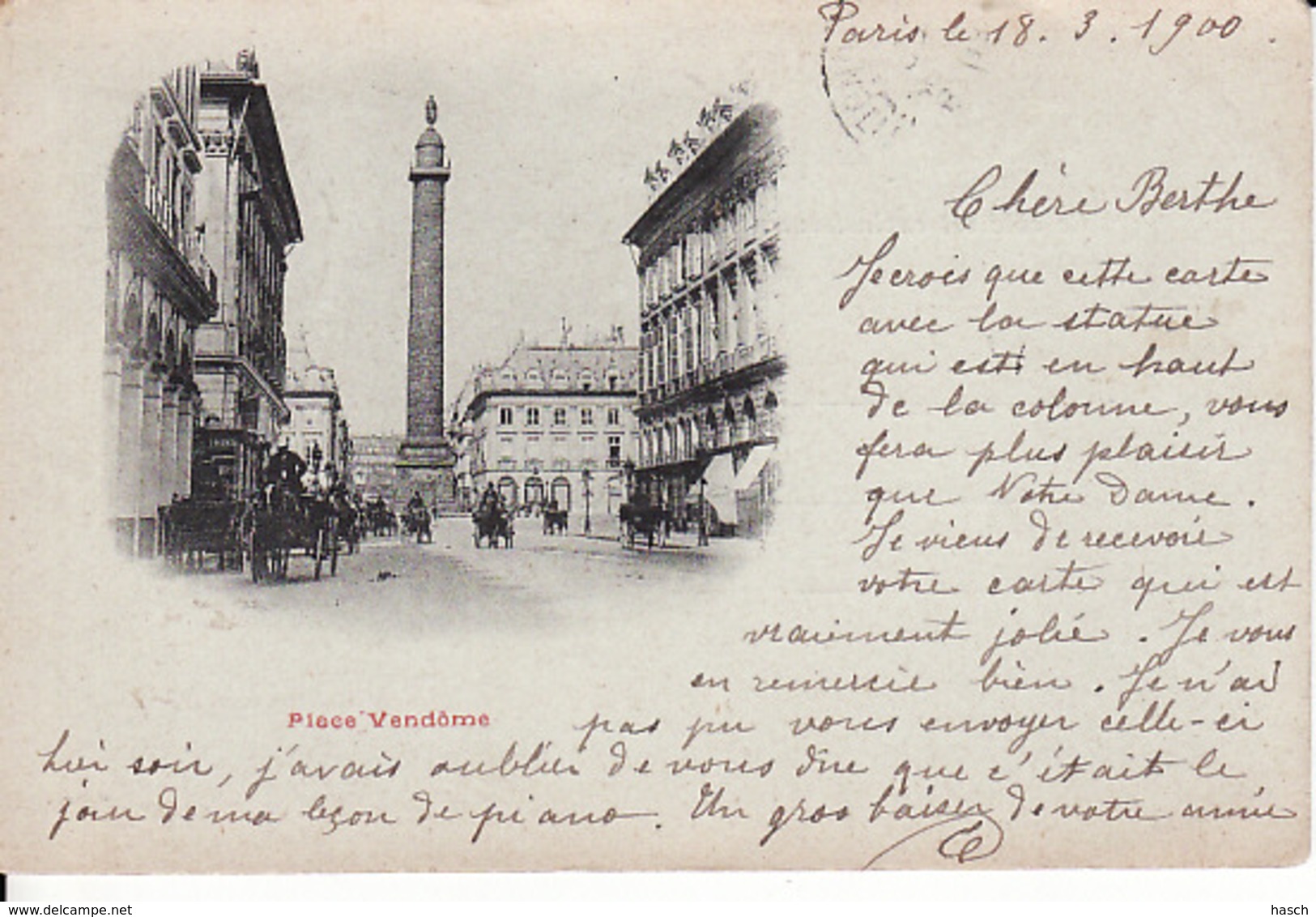 D334Paris, Place Vendome  1900 - Arrondissement: 01