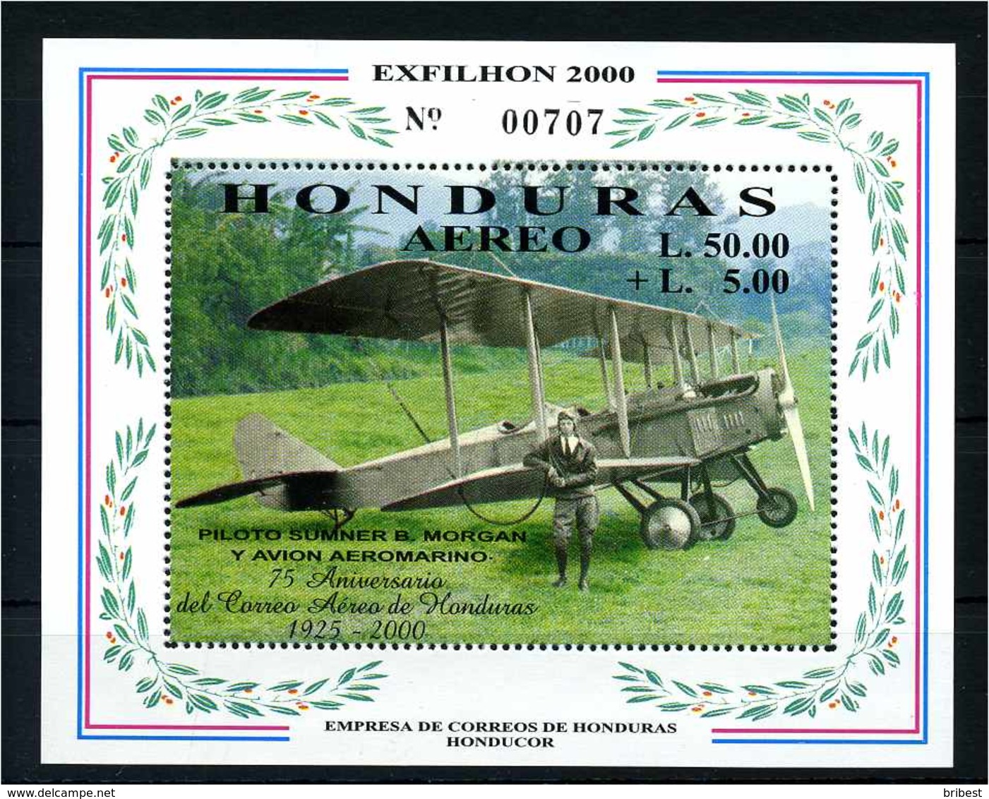 HONDURAS 2000 Bl.66 Postfrisch (107886) - Honduras