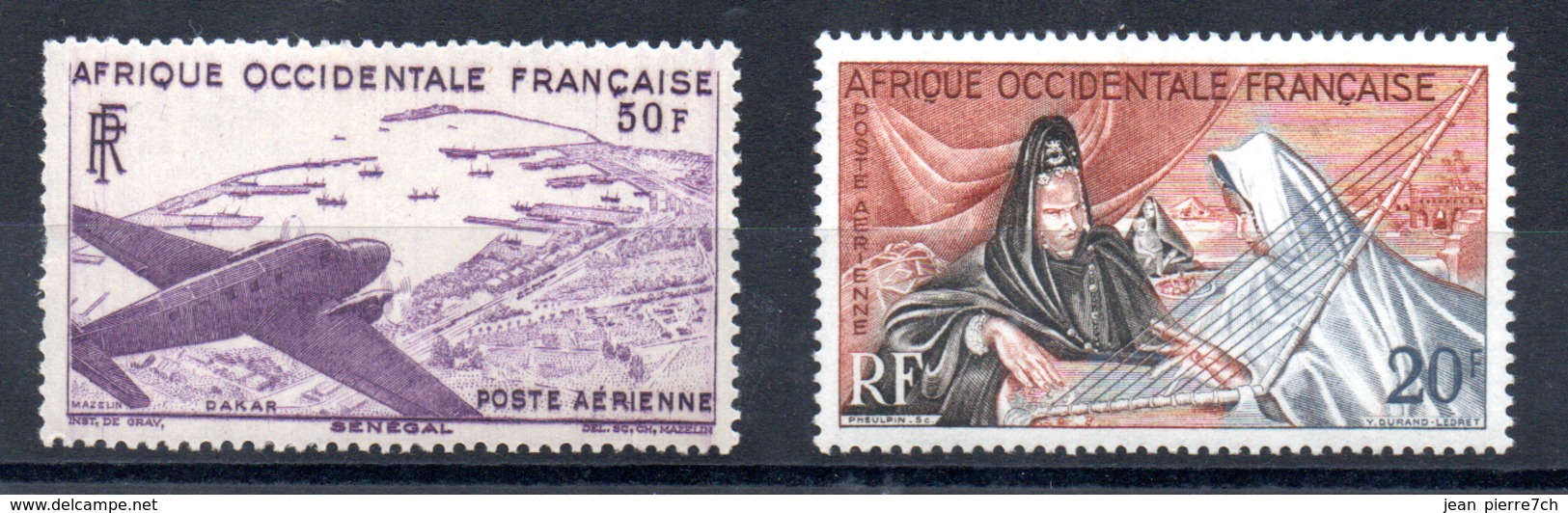 Afrique Occidentale Française A.O.F.  Luftpost  Y&T PA 9**, PA 28** - Ungebraucht