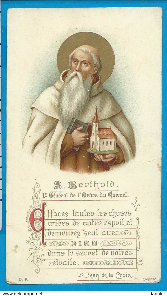 Holycard    St. Berthold V. Calabria - Imágenes Religiosas