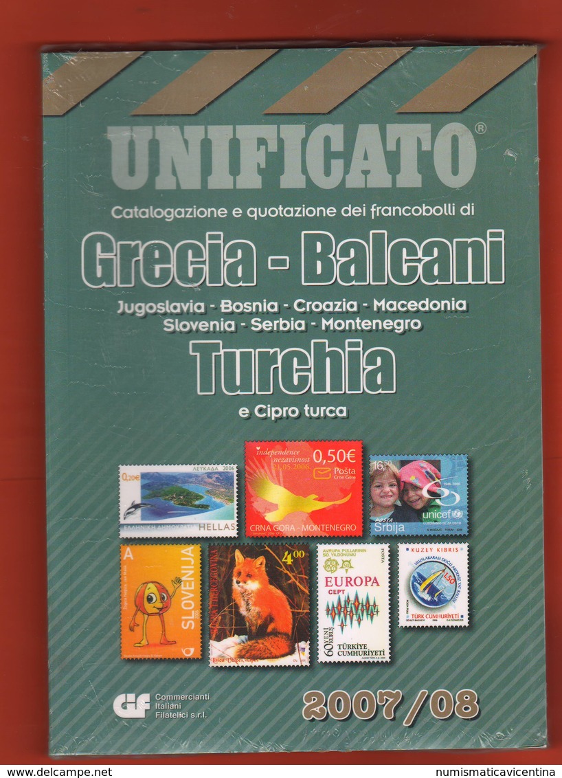 Catalogo Grecia Turchia Francobolli Stamps 2007 2008 Balcani Jugoslavia Bosnia Croazia Macedonia Slovenia Serbia M.Negro - Altri & Non Classificati