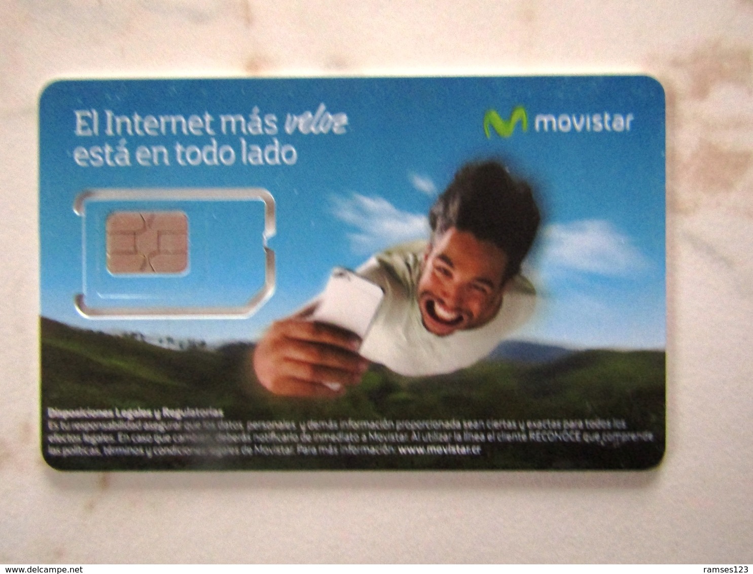 SIM  GSM   MOVISTAR COSTA RICA  TOP MINT - Costa Rica