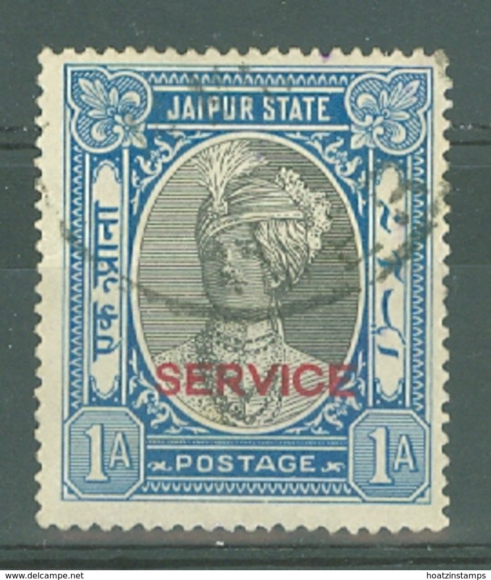 India - Jaipur: 1936/46   Official - Maharaja Singh II 'Service' OVPT  SG O25    1a     Used - Jaipur