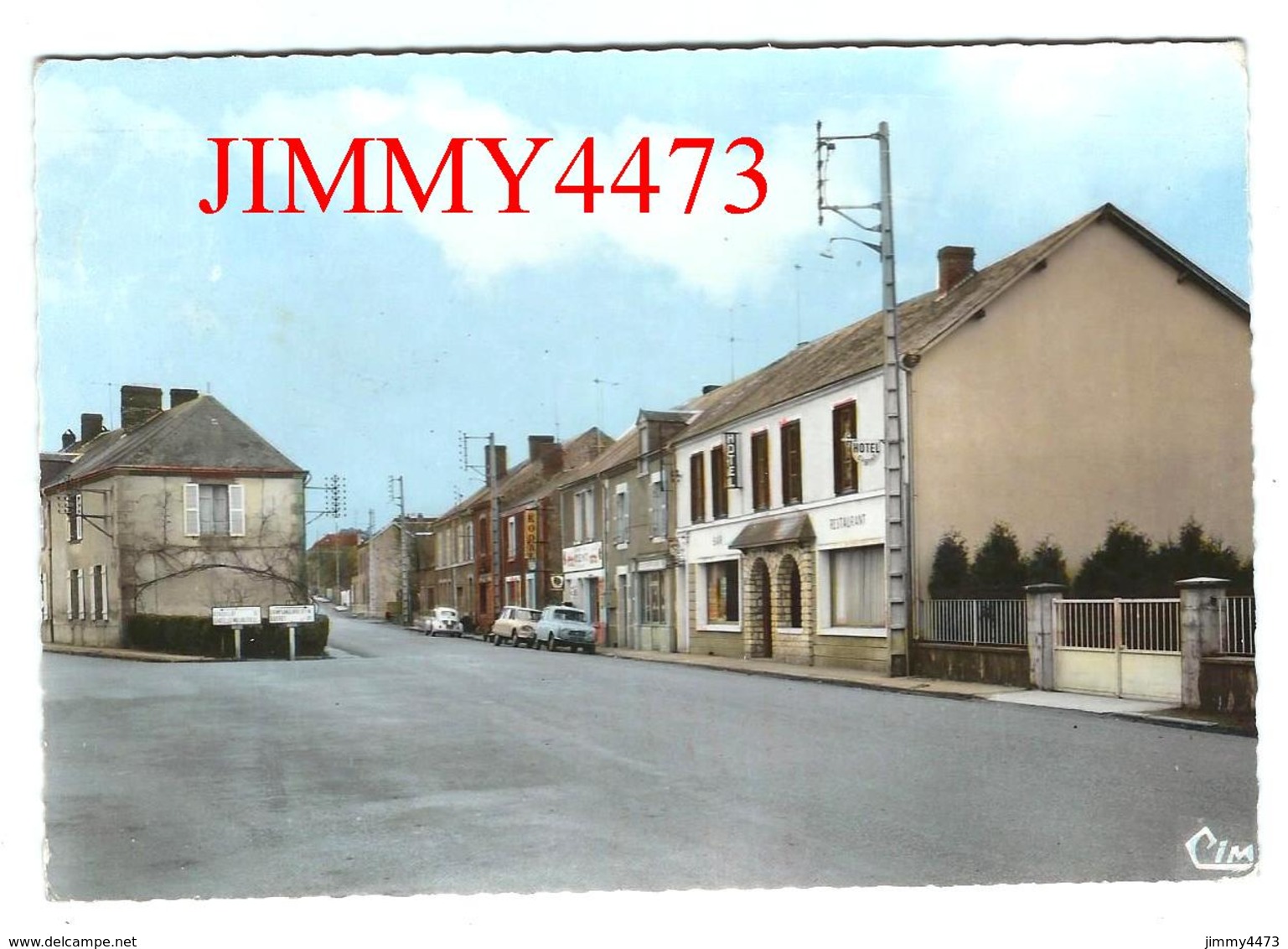 CPM Dentelées - Grande Rue De BONNAT En 1969 ( Arr. De Guéret )  23 Creuse - N° 1 - Scans Recto-Verso - Guéret