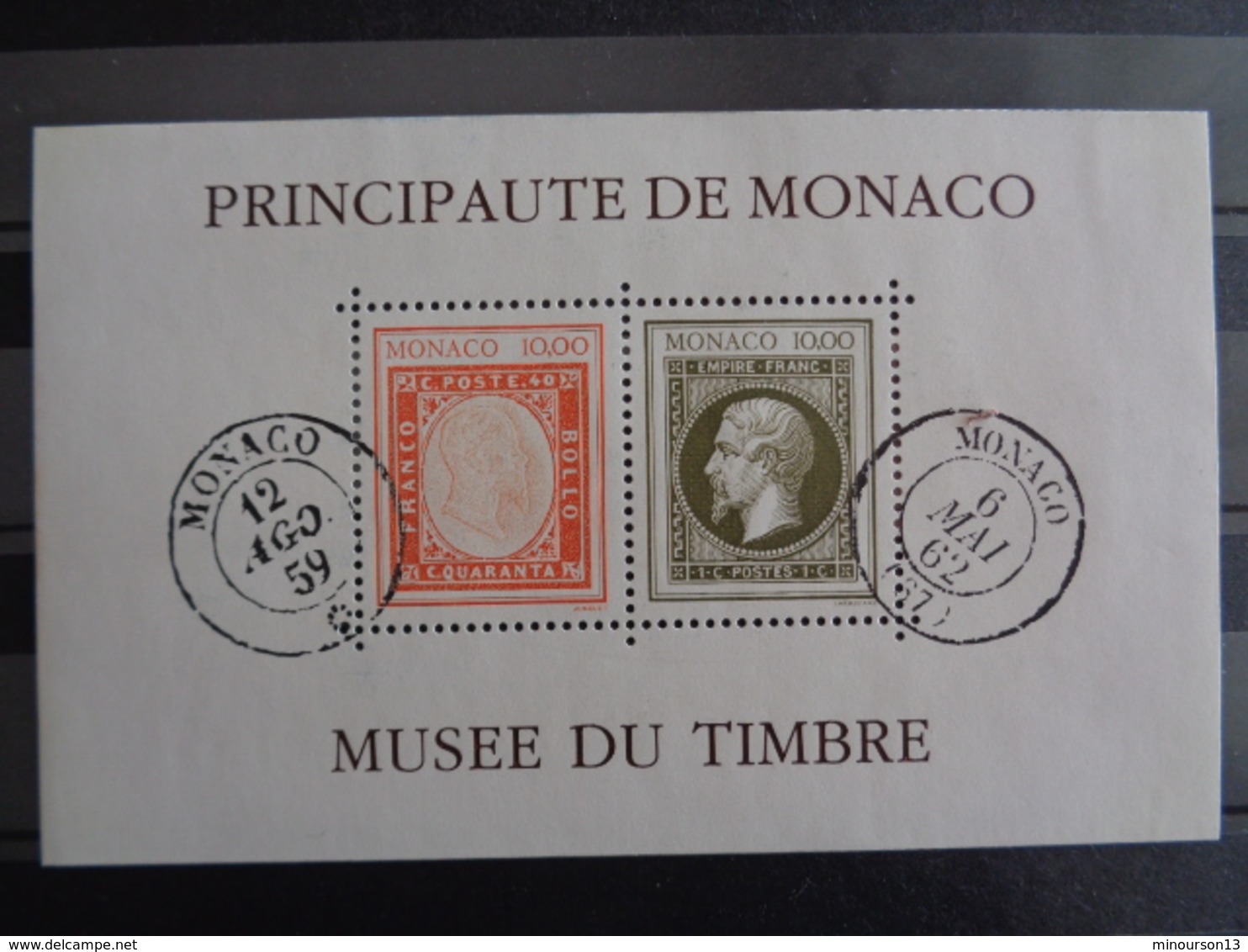 MONACO 1992 BLOC Y&T N° 58 ** - CREATION DU MUSEE DU TIMBRE POSTE - Neufs