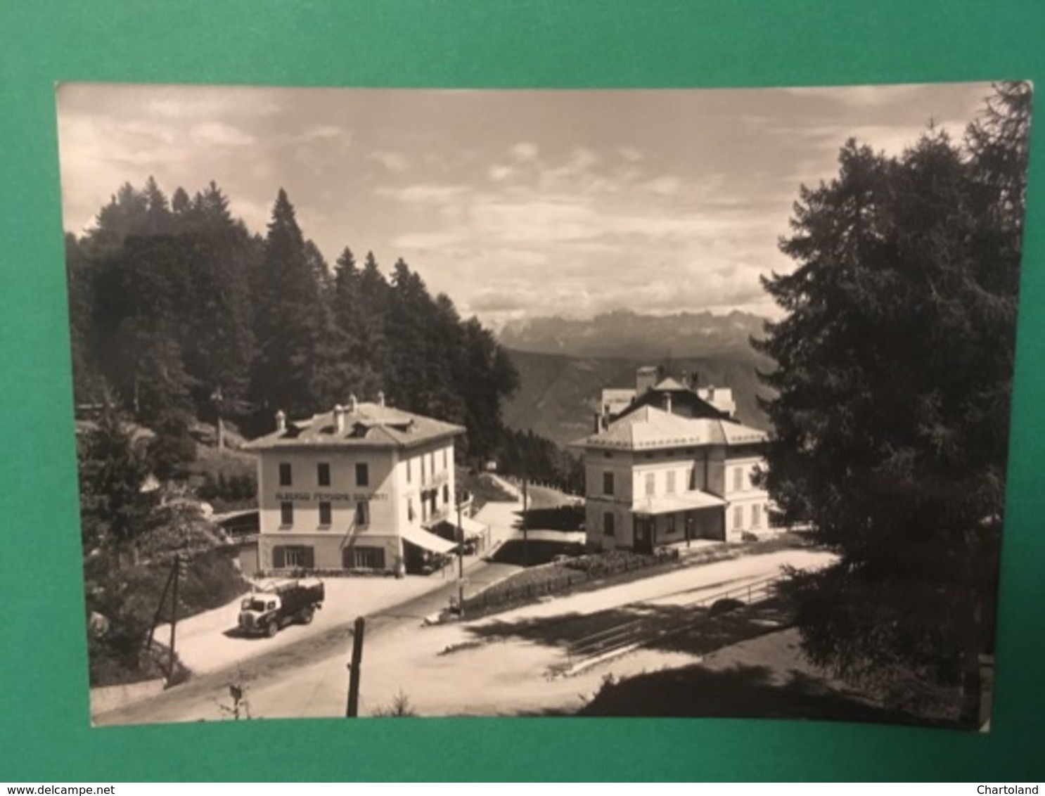 Cartolina Passo Della Mendona - Alberghi Dolomiti E Caldaro - 1961 - Trento