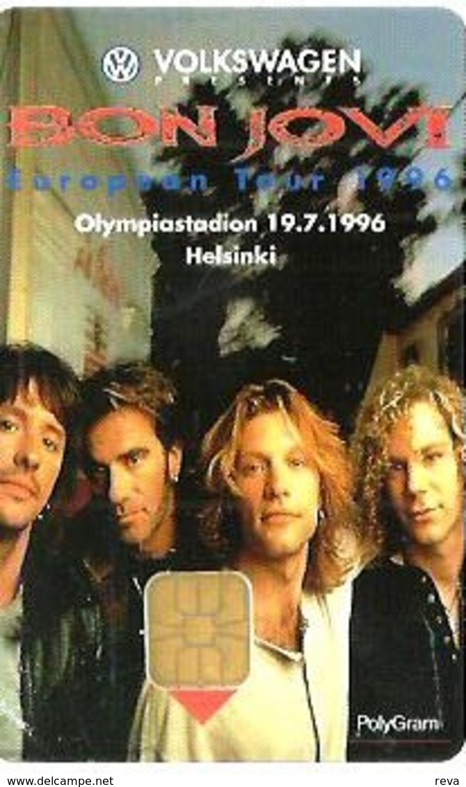 FINLAND 30 M  BON JOVI MEN   MUSIC  CHIP 1996 READ DESCRIPTION !! - Finlande