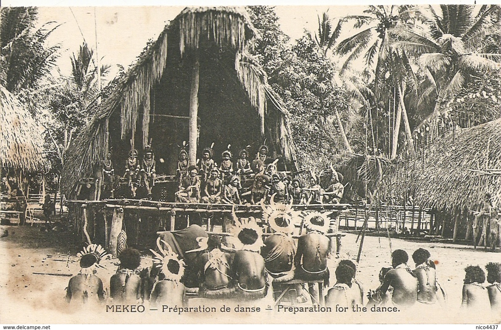 Cpa Mekeo Préparation De Danse - Papouasie-Nouvelle-Guinée