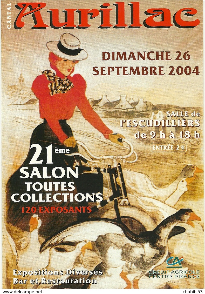 15 - AURILLAC - 21ème Salon Toutes Collections - Dimanche 26 Septembre 2004 - Bourses & Salons De Collections