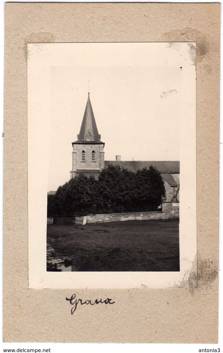 Graux ( Mettet ). L'église. Photo Sur Support Carton. **** - Mettet