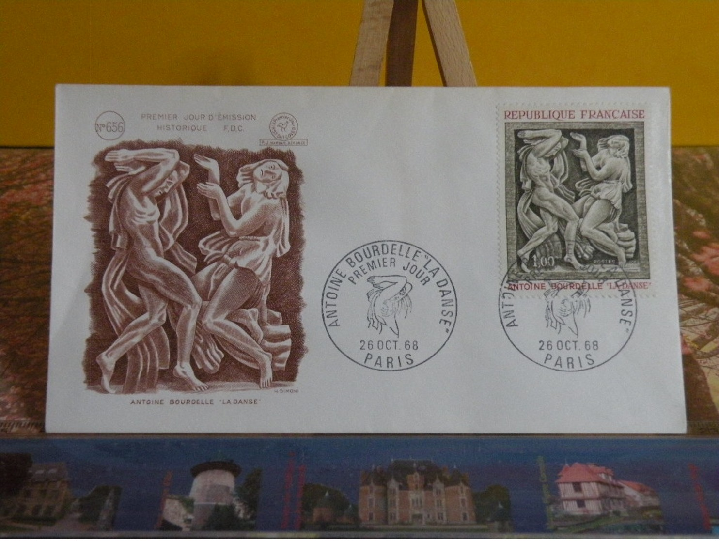 Antoine Bourdelle, La Danse - Paris - 26.10.1968 FDC 1er Jour N°656 - Coté 3€ - 1960-1969