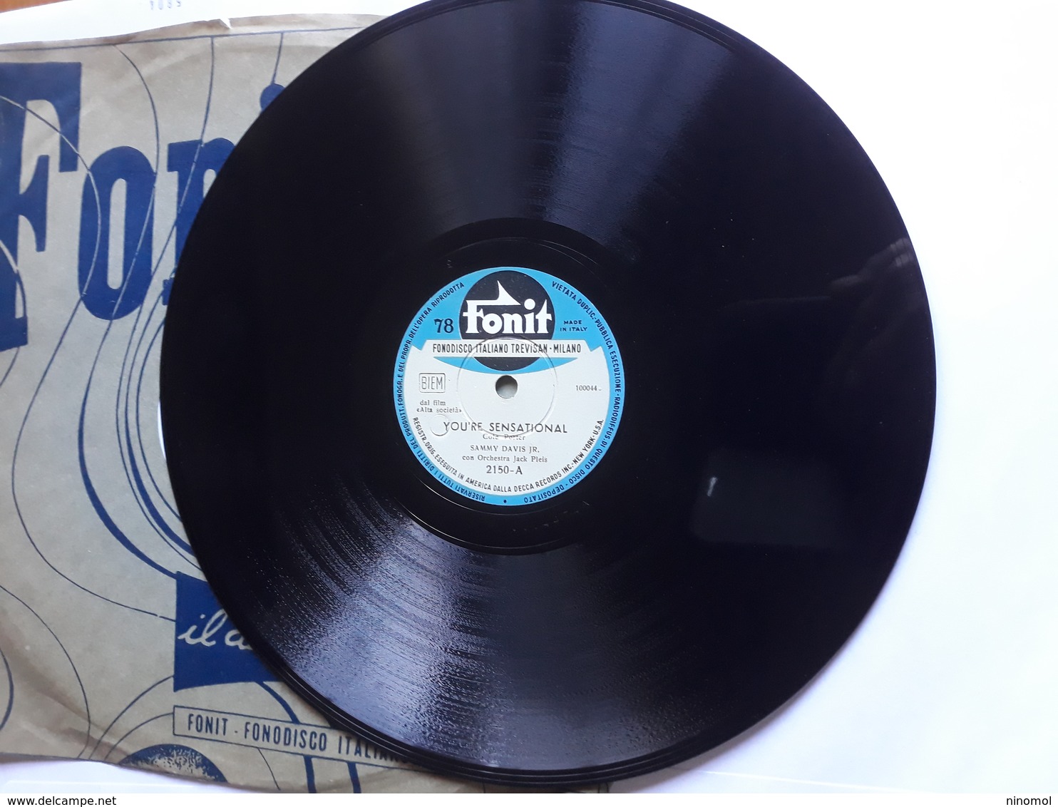 Fonit - Anni '50.  Serie  2150 . Sammy Davis Jr - 78 G - Dischi Per Fonografi