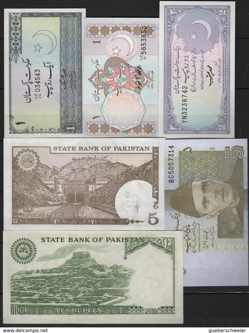 B 99 - PAKISTAN Lot De 6 Billets états Neufs - Pakistan